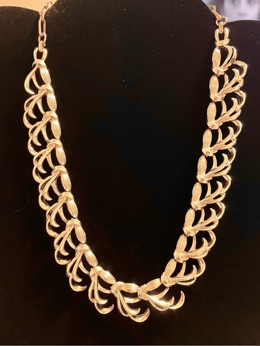 Silver Tone Statement Link Necklace - Coro